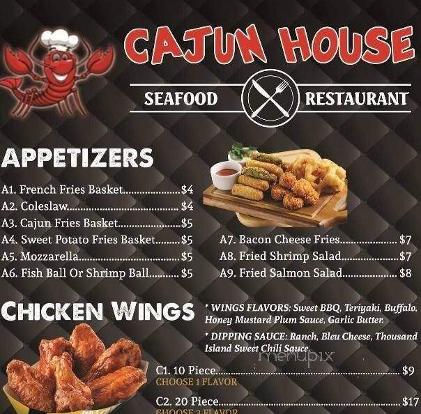 Cajun House - Summerville, SC menu_pic