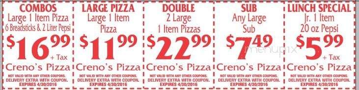 Creno's Pizza - Cambridge, OH
