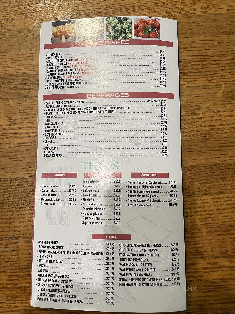 Lorenzo's Family Restaurant - Garwood, NJ menu_pic