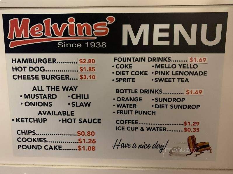 Melvin's Hamburgers & Hot Dogs - Elizabethtown, NC
