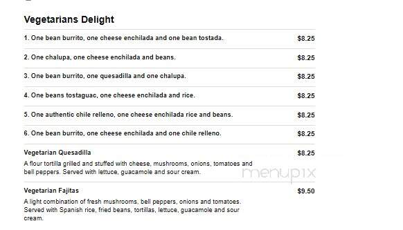 Mi Rancho - Fishersville, VA menu_pic