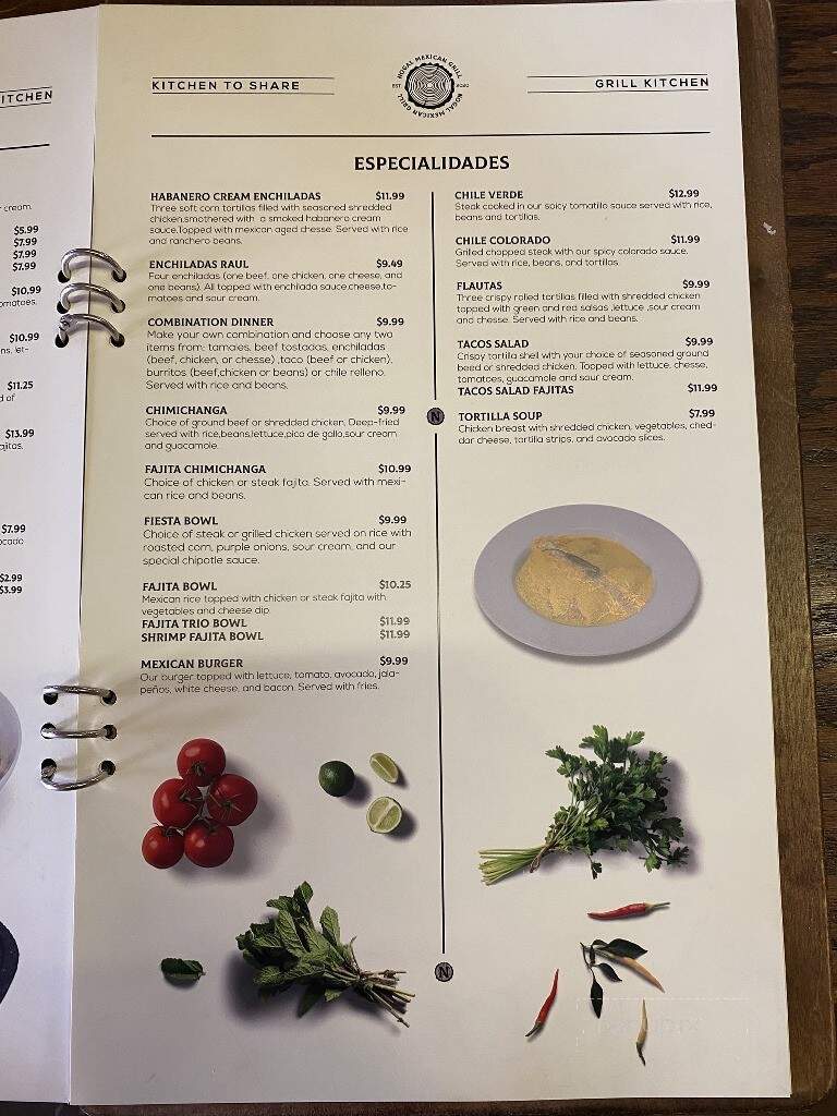 Nogal Mexican Grill - Deville, LA menu_pic