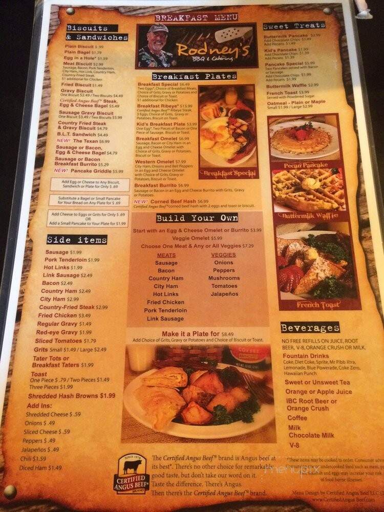 Rodney's BBQ - Dallas, GA menu_pic