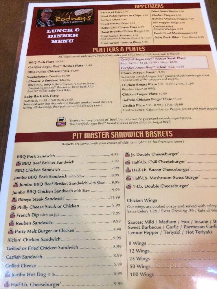 Rodney's BBQ - Dallas, GA menu_pic