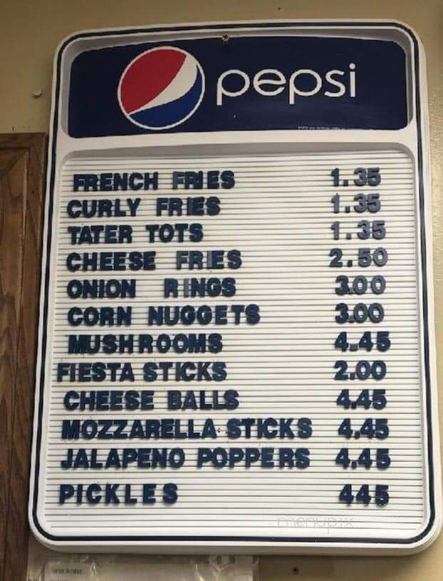 Snack Shack - Albia, IA menu_pic