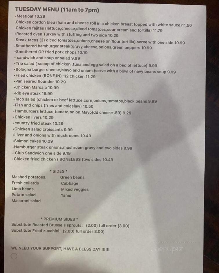 Southern Taste Diner - North Chesterfield, VA menu_pic