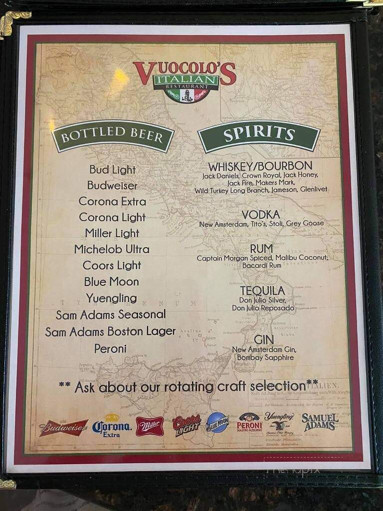 Vuocolo's Italian Pizzeria - Ashland City, TN menu_pic