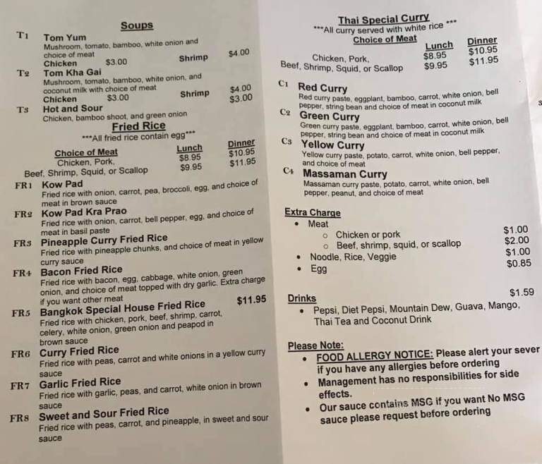 Bangkok Pad Thai - Orion charter Township, MI menu_pic
