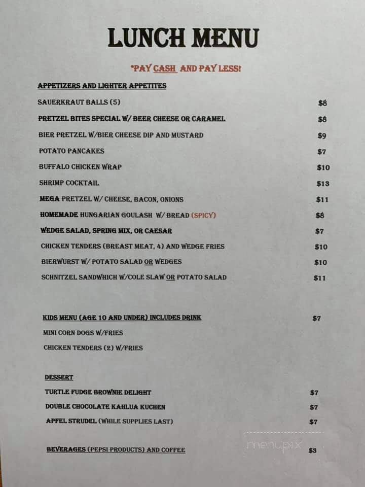 Der Heisse Stein - Greendale, IN menu_pic