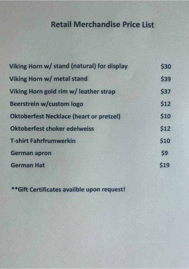Der Heisse Stein - Greendale, IN menu_pic