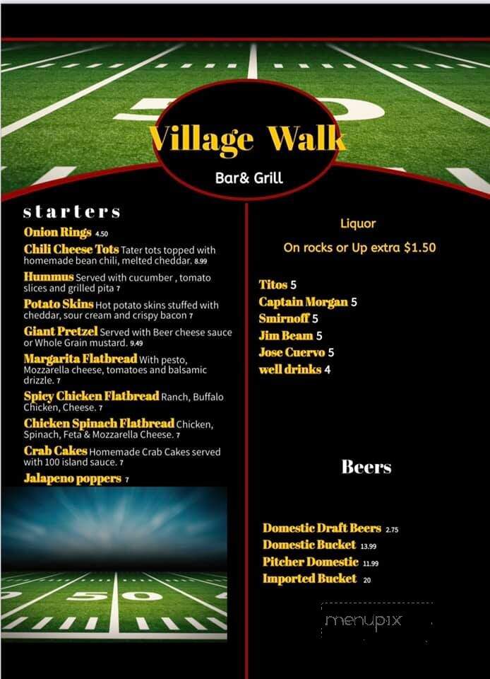 Village Walk Bar & Grill - Bonita Springs, FL menu_pic
