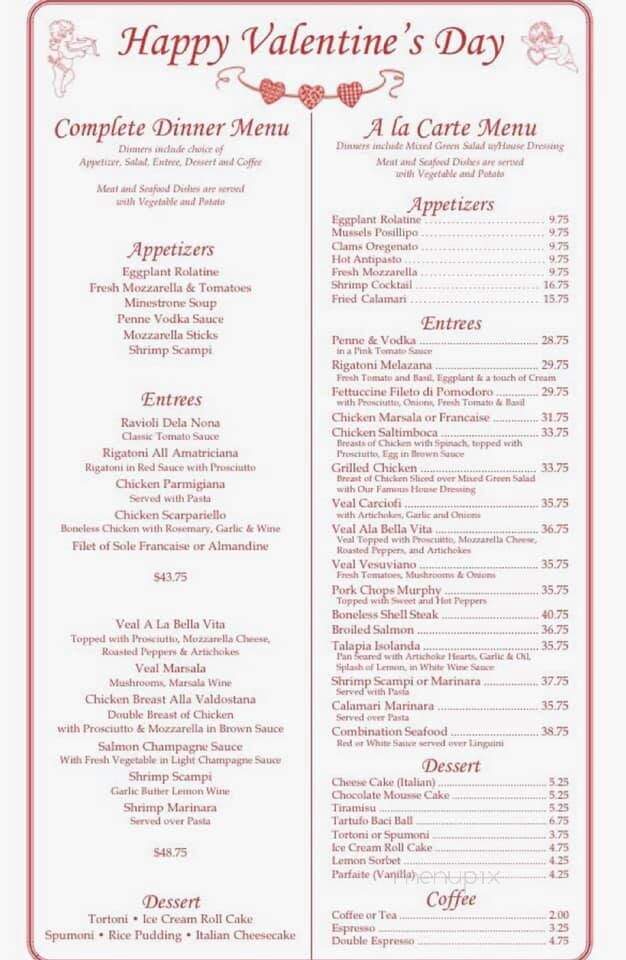 Cafe Bella Vita - Staten Island, NY menu_pic