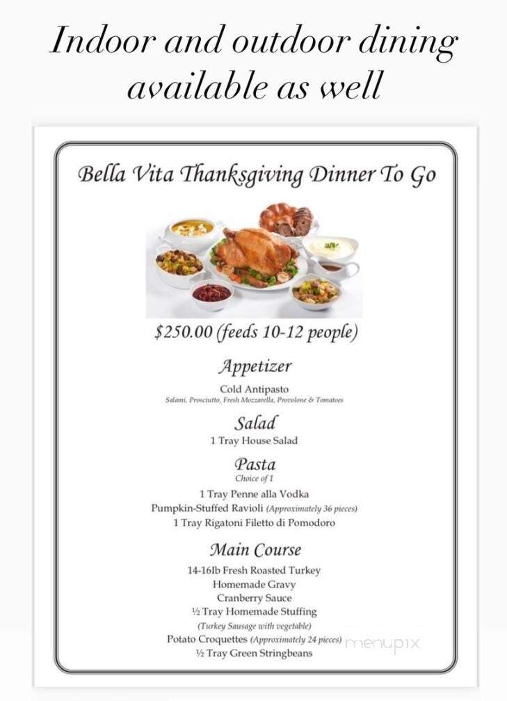 Cafe Bella Vita - Staten Island, NY menu_pic