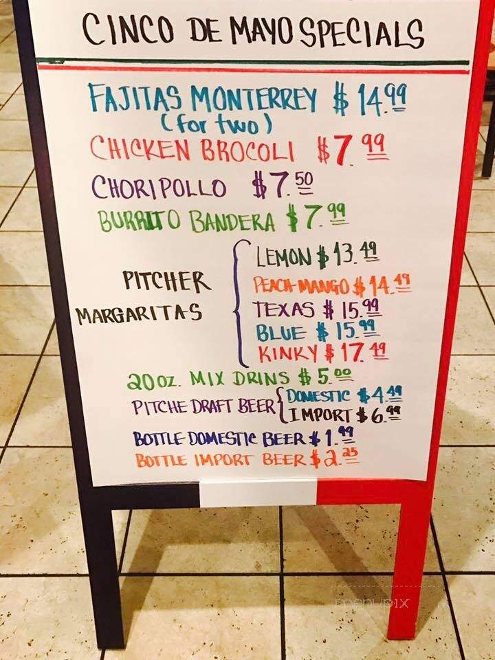 Monterrey Mexican Restaurant - Greeneville, TN menu_pic