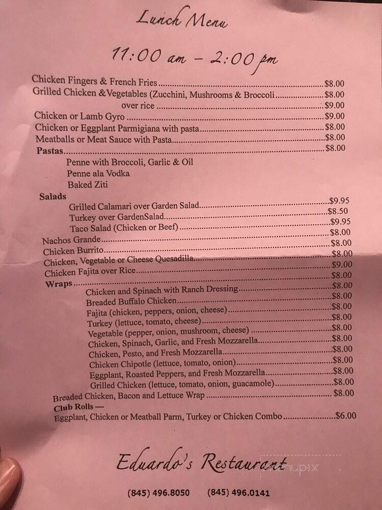 Eduardo's Restaurant - Salisbury Mills, NY