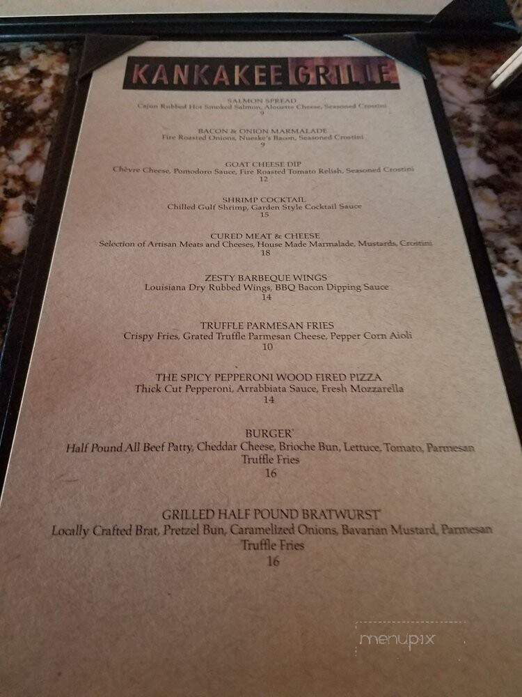 Kankakee Grill - South Bend, IN menu_pic