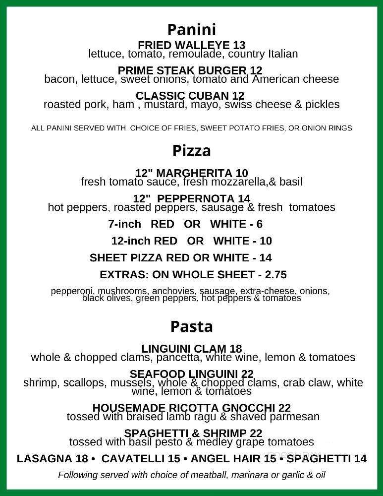 Leo's Ristorante - Warren, OH menu_pic