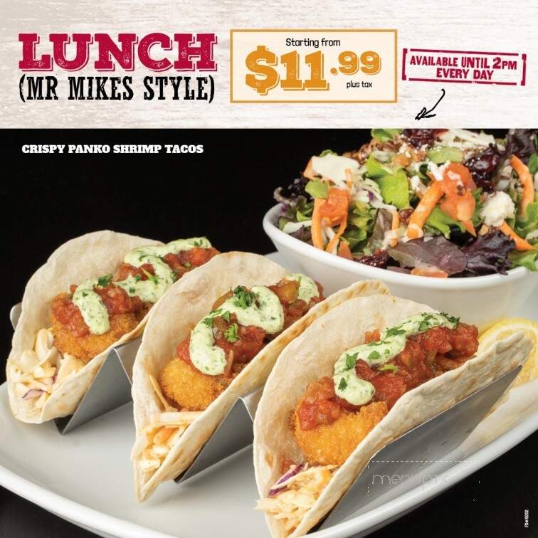 Mr. Mikes Steakhouse Casual - Martensville, SK menu_pic