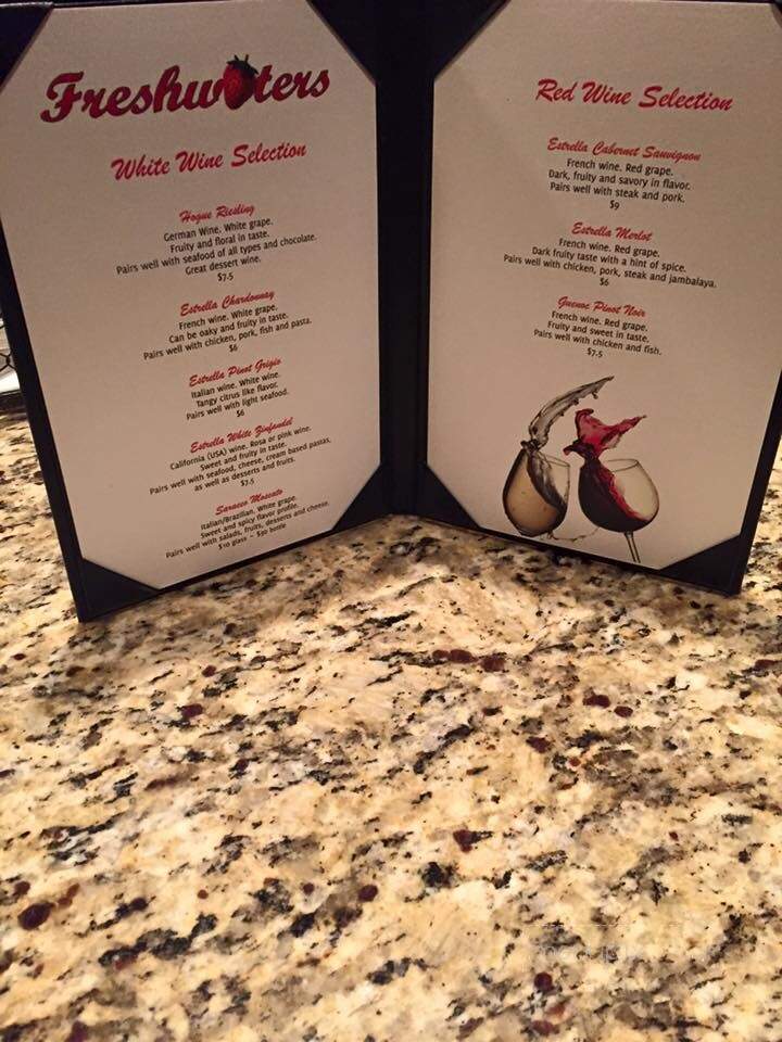 Freshwaters Restaurant - Charlotte, NC menu_pic