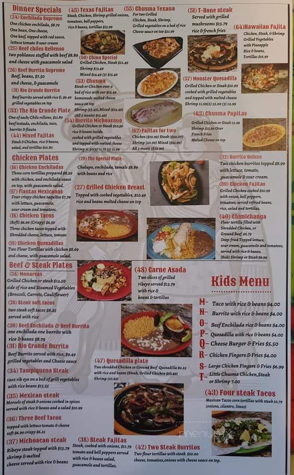 Rio Grande Mexican Restraunt - Picayune, MS menu_pic