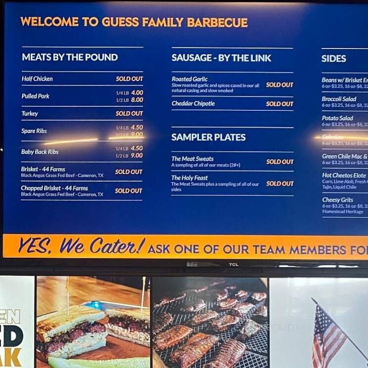 Guess Family Barbecue - Waco, TX