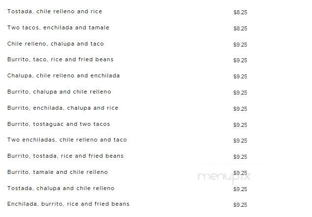 Los Avia Mexican Restaurant - Archer, FL menu_pic