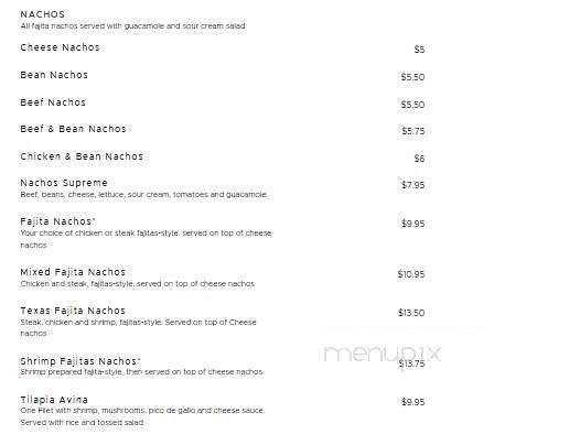 Los Avia Mexican Restaurant - Archer, FL menu_pic
