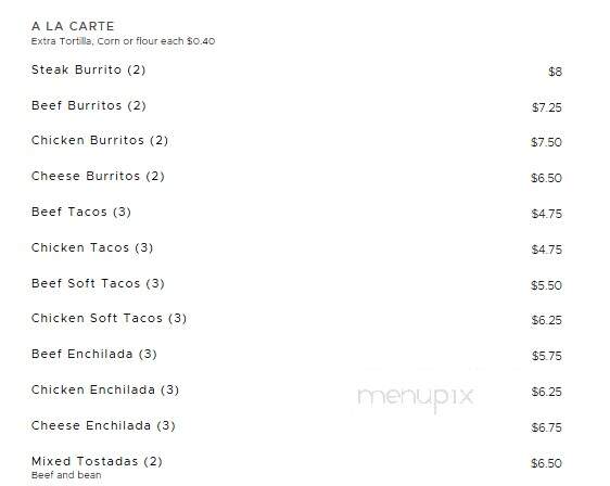 Los Avia Mexican Restaurant - Archer, FL menu_pic
