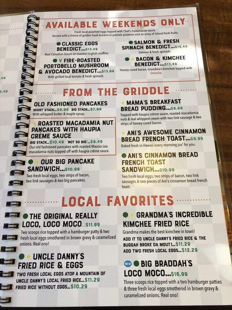 Big City Diner Pearlridge - Aiea, HI menu_pic