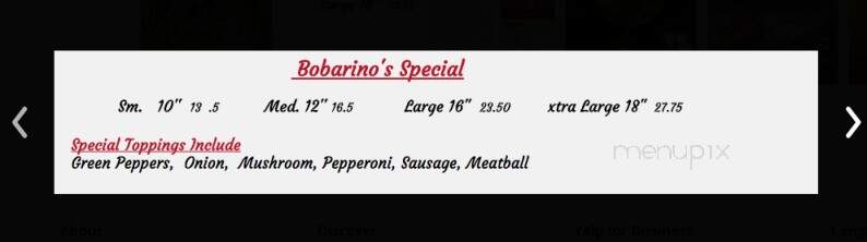 Bobarino's Pizzeria - Englewood, FL menu_pic
