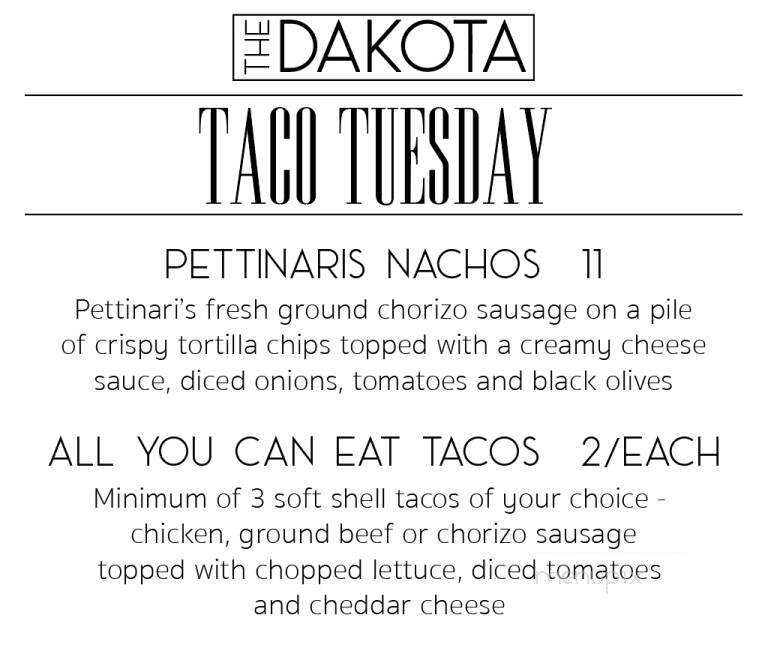 Dakota Grill - Hilton, NY menu_pic