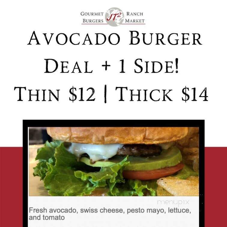 JT2 Gourmet Burgers & Ranch Market - Lindale, TX menu_pic