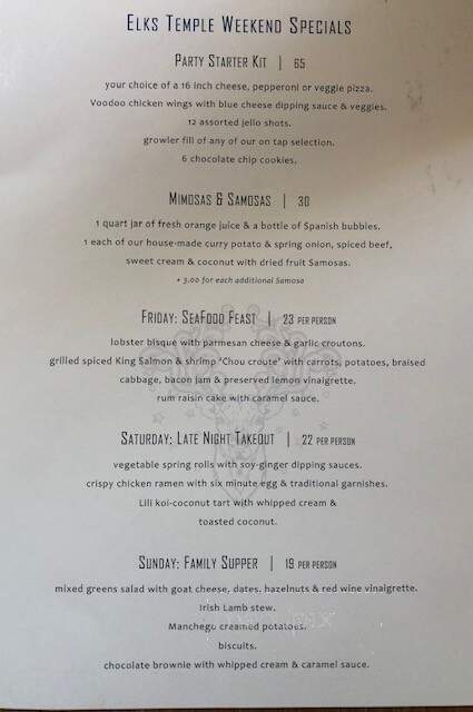 McMenamins Pub at Elks Temple - Tacoma, WA menu_pic
