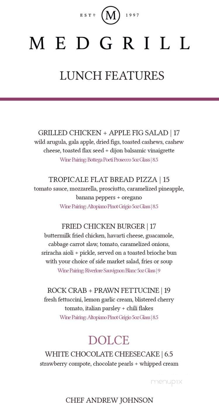 Med Grill Royal Oak - Victoria, BC menu_pic