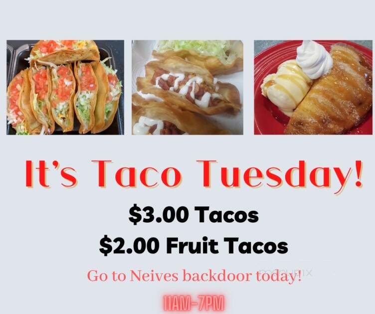 Neives' Mexican Restaurant - Winfield, KS menu_pic