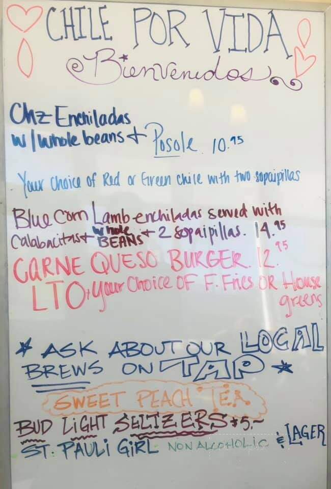 Teofilos Restaurante - Los Lunas, NM menu_pic