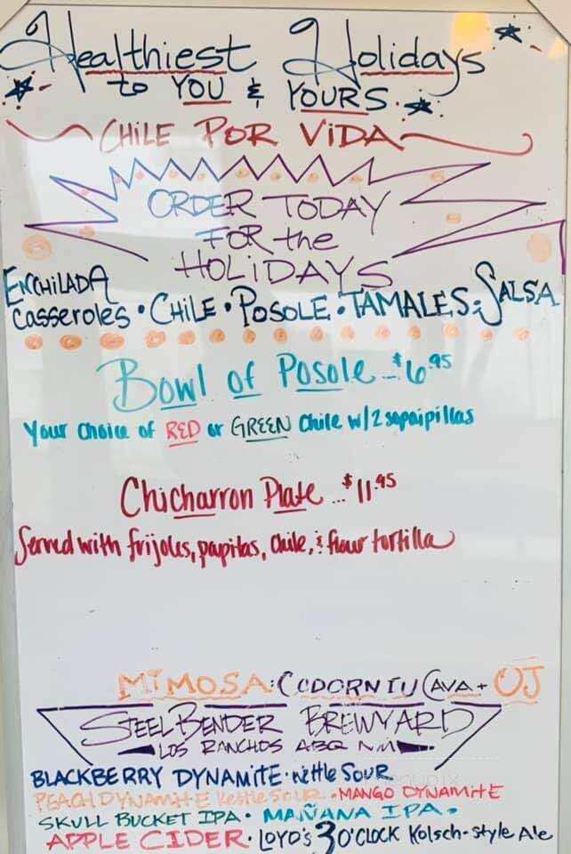 Teofilos Restaurante - Los Lunas, NM menu_pic
