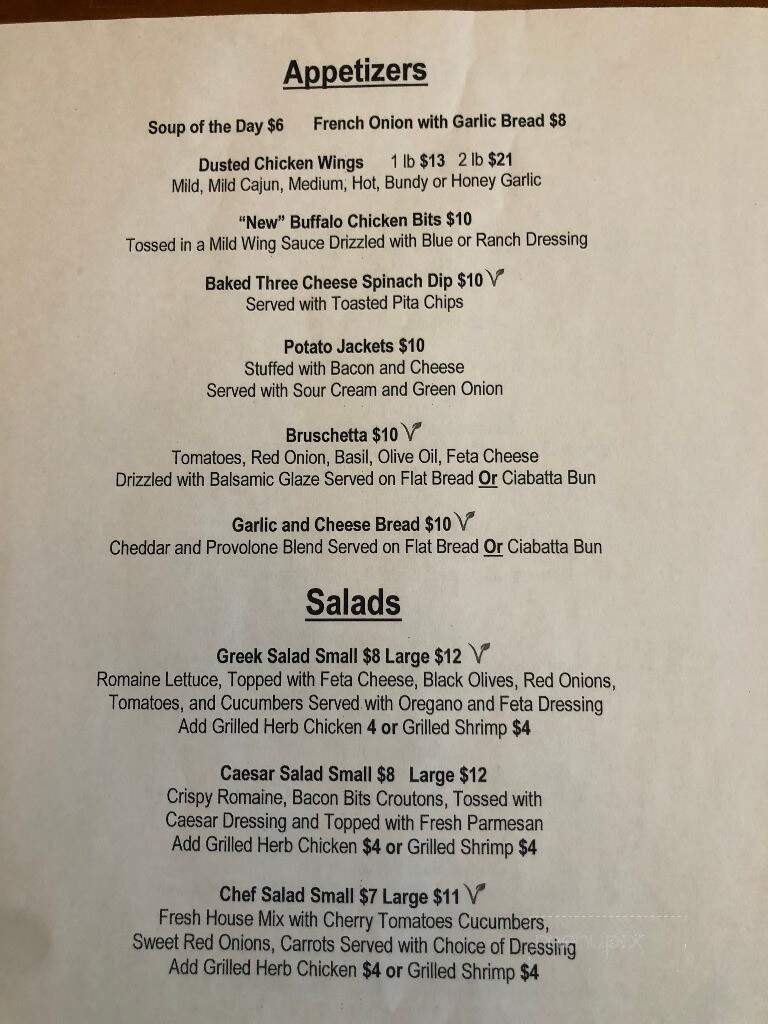 D and D's Fine Family Dining - Jarvis, ON menu_pic