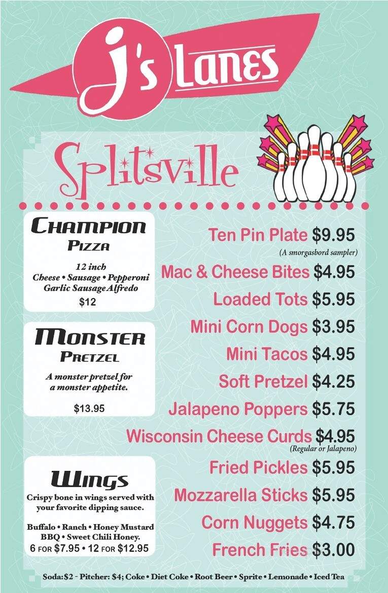 J's Lanes - Harvard, IL menu_pic