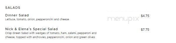 Nick & Elena's Pizzeria - Overland, MO menu_pic