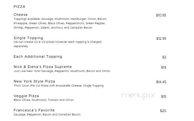 Nick & Elena's Pizzeria - Overland, MO menu_pic