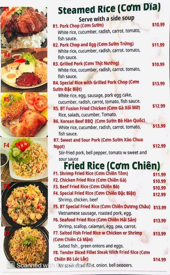 Ben Thanh - Fayetteville, NC menu_pic