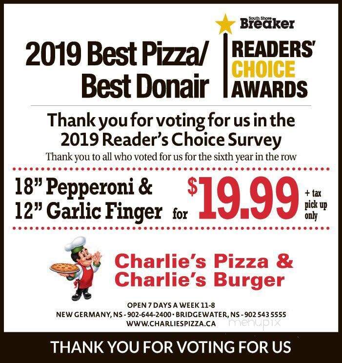 Charlie's Pizza & Convenience - Bridgewater, NS