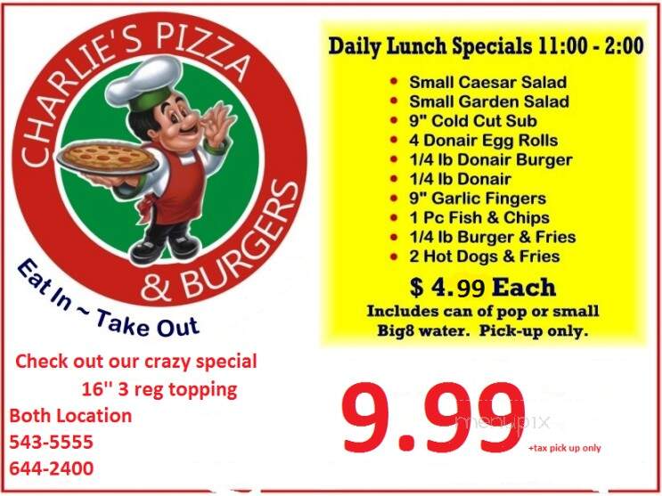 Charlie's Pizza & Convenience - Bridgewater, NS