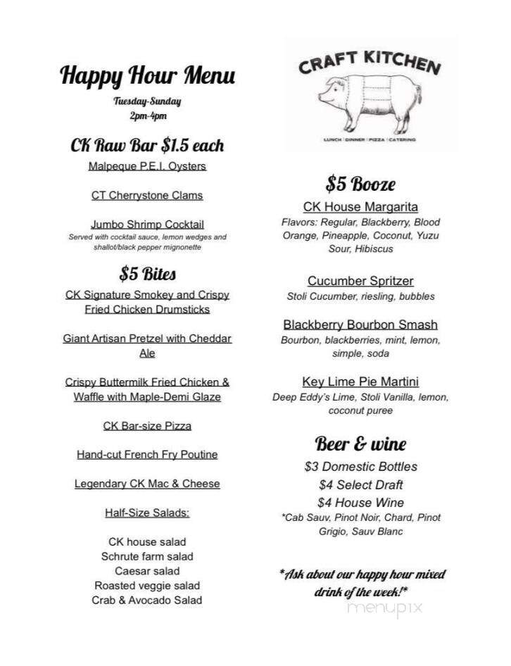 Craft Kitchen - Plainville, CT menu_pic