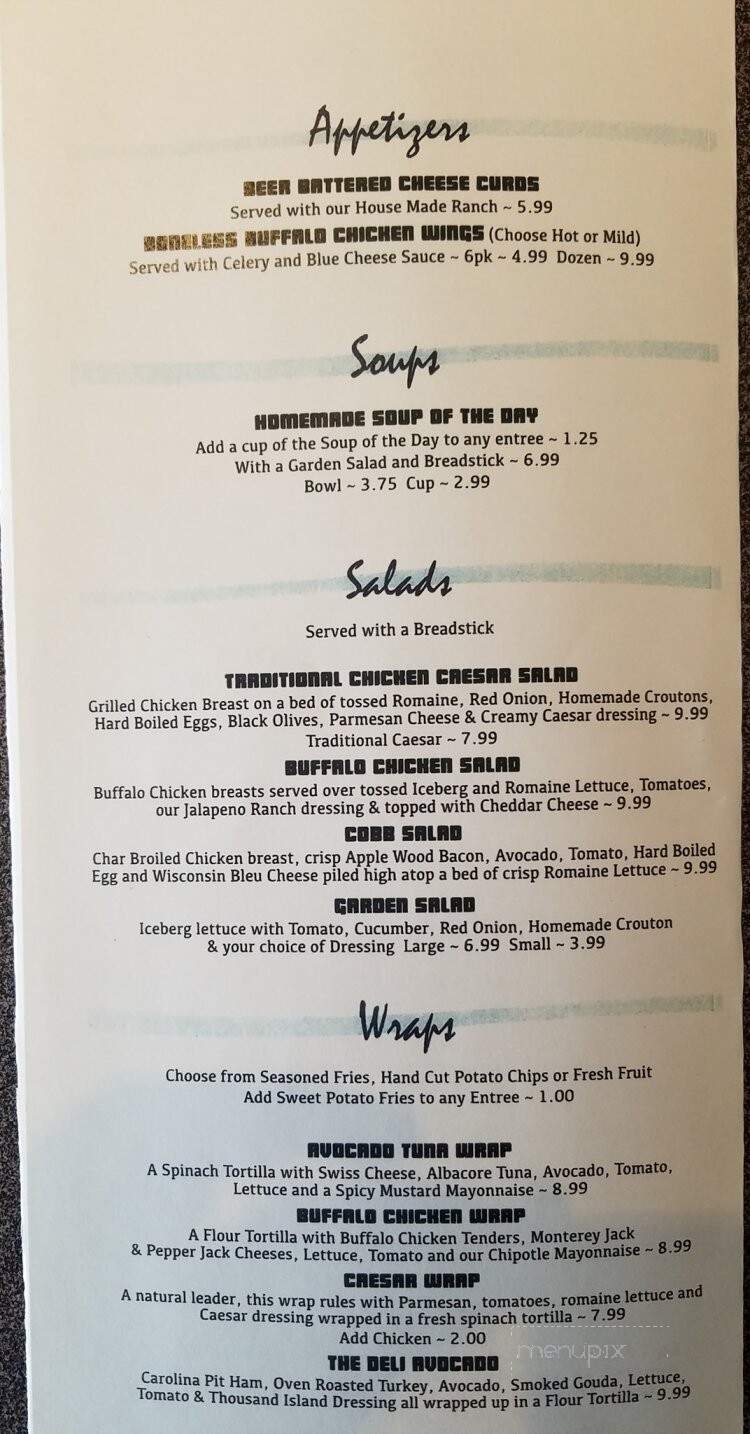 Cubby Hole - Richmond, IL menu_pic
