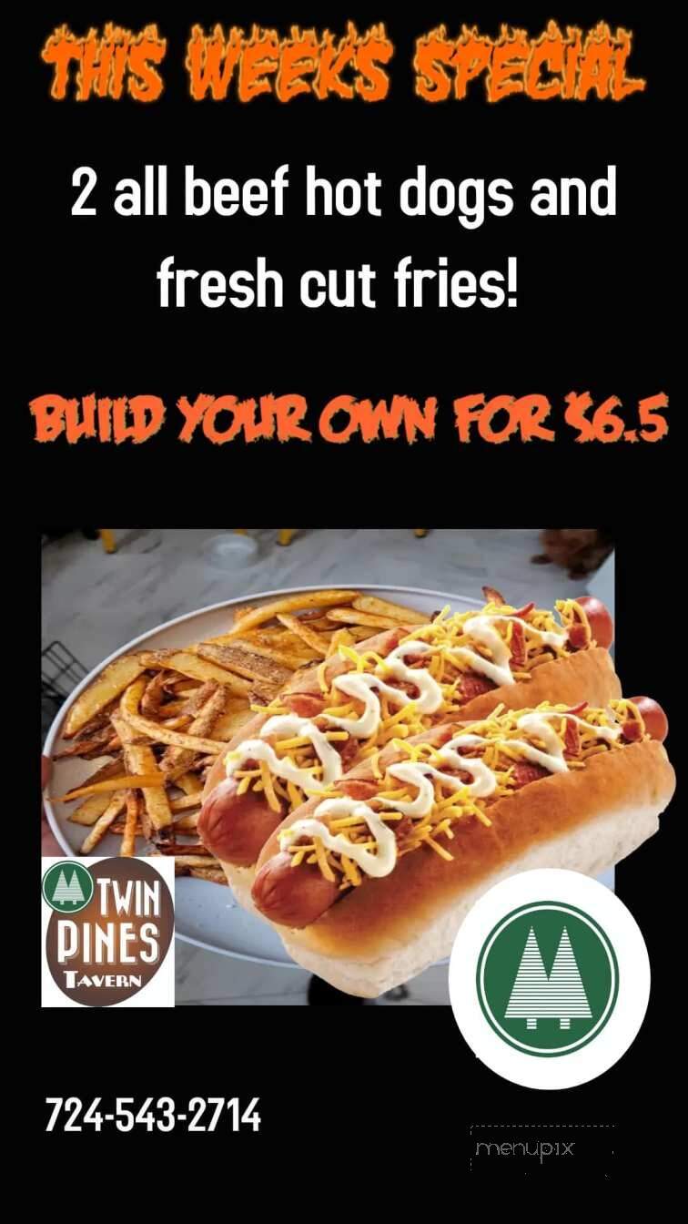Twin Pines Tavern - Kittanning, PA menu_pic