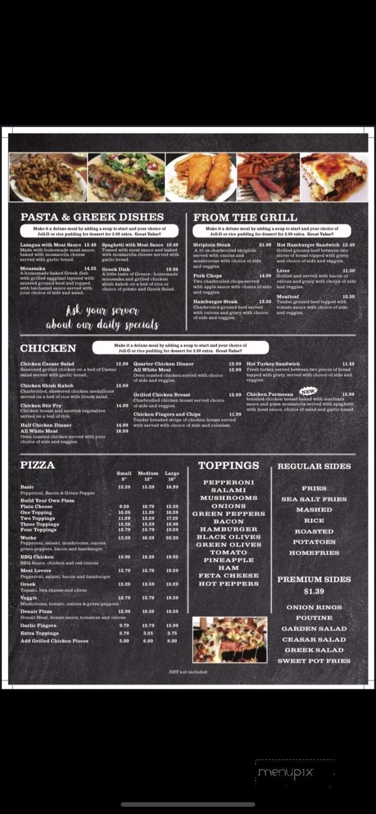 Jim's Family Seafood Restaurant - Halifax, NS menu_pic