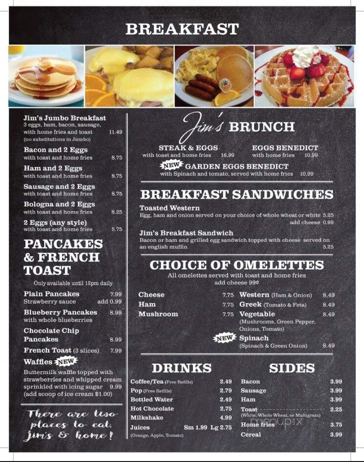 Jim's Family Seafood Restaurant - Halifax, NS menu_pic
