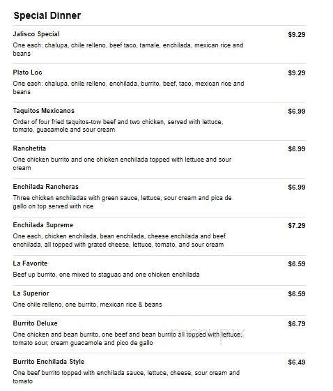 La Fiesta - Greenwood, AR menu_pic